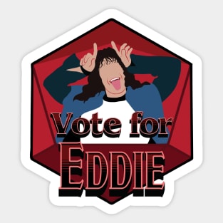 Vote for Eddie Election Parody Sticker